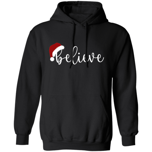 BELIEVE with Santa Hat | Christmas Hoodie