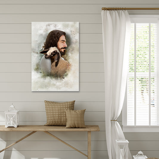 FOUND | Portrait of Christ on Landscape Gallery Wrapped Canvas