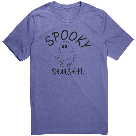 SPOOKY SEASON | Black on Grey or Lapis Purple Tee Canvas CVC