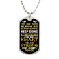 My SON | Stay Safe - Military Dog Tag Chain