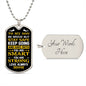 My SON | Stay Safe - Military Dog Tag Chain