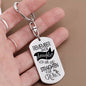 REMEMBER WHOSE DAUGHTER YOU ARE | Personalized Engraved Keychain