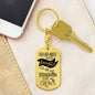 REMEMBER WHOSE DAUGHTER YOU ARE | Personalized Engraved Keychain