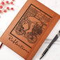 MORNING RIDE GNOME WITH FLOWERS - REFLECTIONS | Vegan Leather Graphic Journal