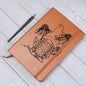 GIRL AMONGST THE FLOWERS GNOME | Vegan Leather Graphic Journal