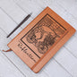 MORNING RIDE GNOME WITH FLOWERS - REFLECTIONS | Vegan Leather Graphic Journal