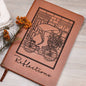 MORNING RIDE GNOME WITH FLOWERS - REFLECTIONS | Vegan Leather Graphic Journal
