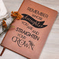 REMEMBER WHOSE DAUGHTER YOU ARE | Vegan Leather Graphic Journal