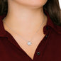 To My MOM | You Are the World - Love Knot Necklace