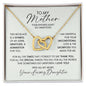 To My MOTHER - Your Efforts Don't Go Unnoticed | Interlocking Hearts Necklace