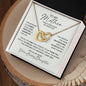 To My MOTHER - Your Efforts Don't Go Unnoticed | Interlocking Hearts Necklace