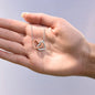 To My Beautiful UNBIOLOGICAL SISTER | Not by Blood, but by Heart - Interlocking Heart Necklace (BC)