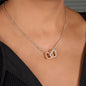 To My DAUGHTER | Love, Dad | Immeasureable Joy - Interlocking Heart Necklace