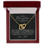 To My DAUGHTER | Love, Dad | Immeasureable Joy - Interlocking Heart Necklace