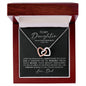 To My DAUGHTER | Love, Dad | Immeasureable Joy - Interlocking Heart Necklace