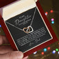 To My DAUGHTER | Love, Dad | Immeasureable Joy - Interlocking Heart Necklace