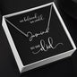 BELIEVE | She Believed She Could, So She Did - Personalized Name Necklace (BC)