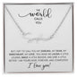 I Get to Call You My SWEETHEART | Laugh, Smile, Live Better - Personalized Name Necklace (WC)