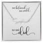 BELIEVE | She Believed She Could, So She Did - Personalized Name Necklace (WC)