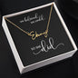 BELIEVE | She Believed She Could, So She Did - Personalized Name Necklace (BC)