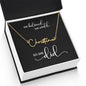 BELIEVE | She Believed She Could, So She Did - Personalized Name Necklace (BC)