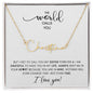 I Get to Call You My SISTER | Personalized Name Necklace (WC)