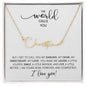 I Get to Call You My SWEETHEART | Laugh, Smile, Live Better - Personalized Name Necklace (WC)