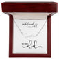 BELIEVE | She Believed She Could, So She Did - Personalized Name Necklace (WC)