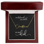 BELIEVE | She Believed She Could, So She Did - Personalized Name Necklace (BC)