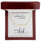 BELIEVE | She Believed She Could, So She Did - Personalized Name Necklace (WC)