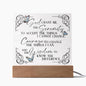 SERENITY PRAYER - Butterly, Change, Support | Acrylic Plaque with Base