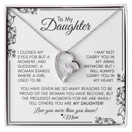 To My DAUGHTER | The Proudest Moment - Forever Love Necklace