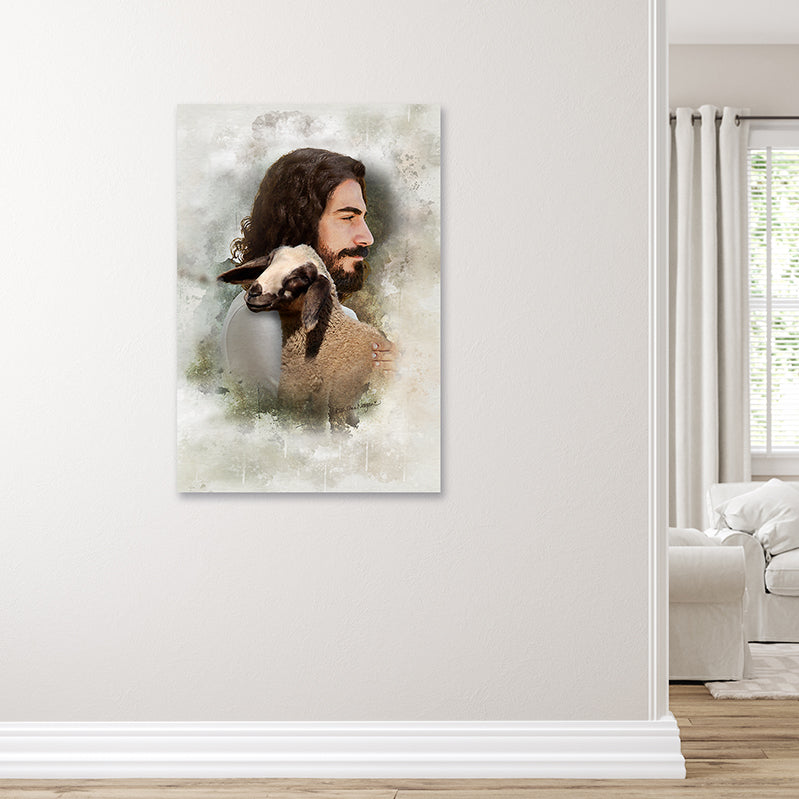 FOUND | Portrait of Christ on Landscape Gallery Wrapped Canvas