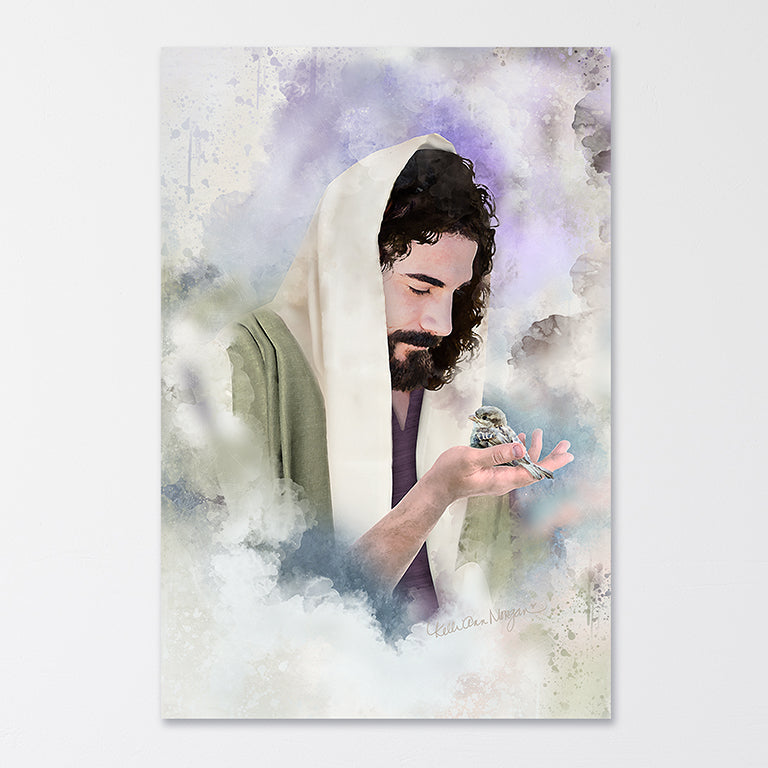 SEEN | Portrait of Christ on Landscape Gallery Wrapped Canvas