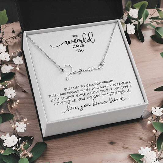 I Get to Call You FRIEND | Personalized Name Necklace (WC)