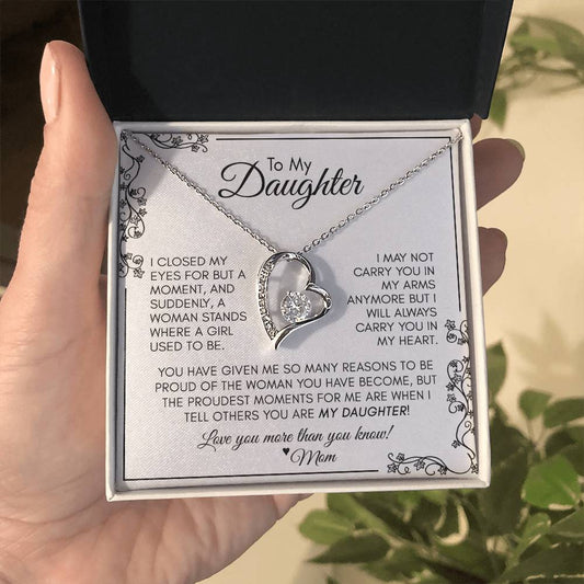 To My DAUGHTER | The Proudest Moment - Forever Love Necklace