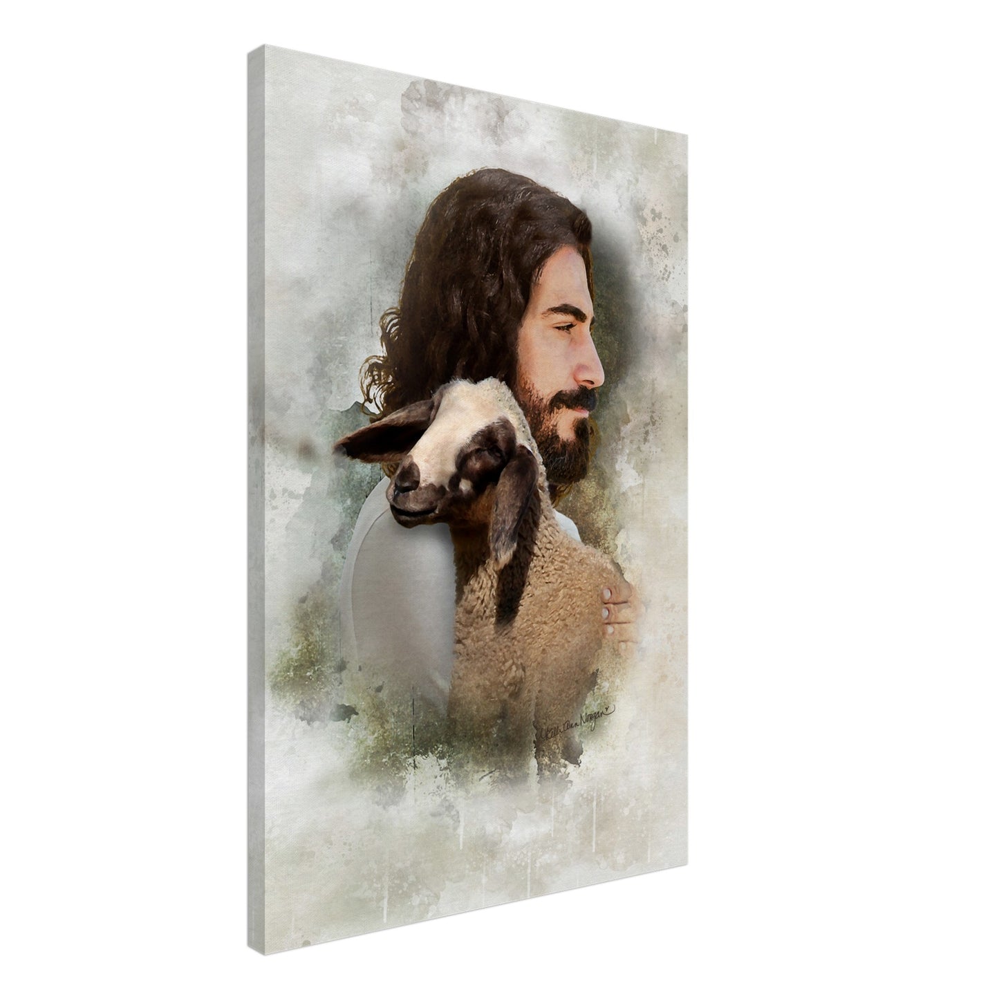FOUND | Portrait of Christ on Landscape Gallery Wrapped Canvas